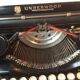 Ancient Underwood portable typewriter