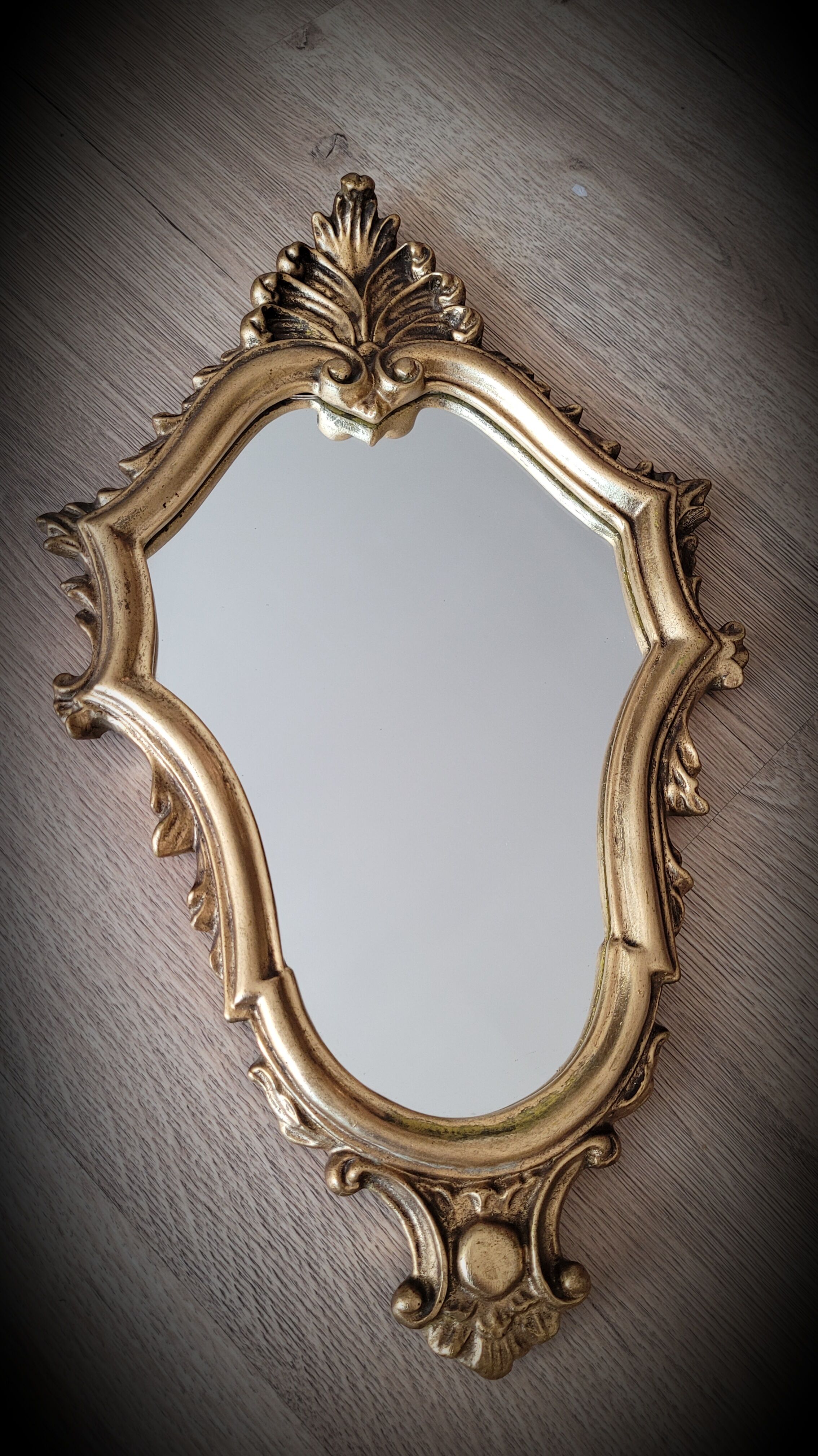 Golden lily mirror 46x27