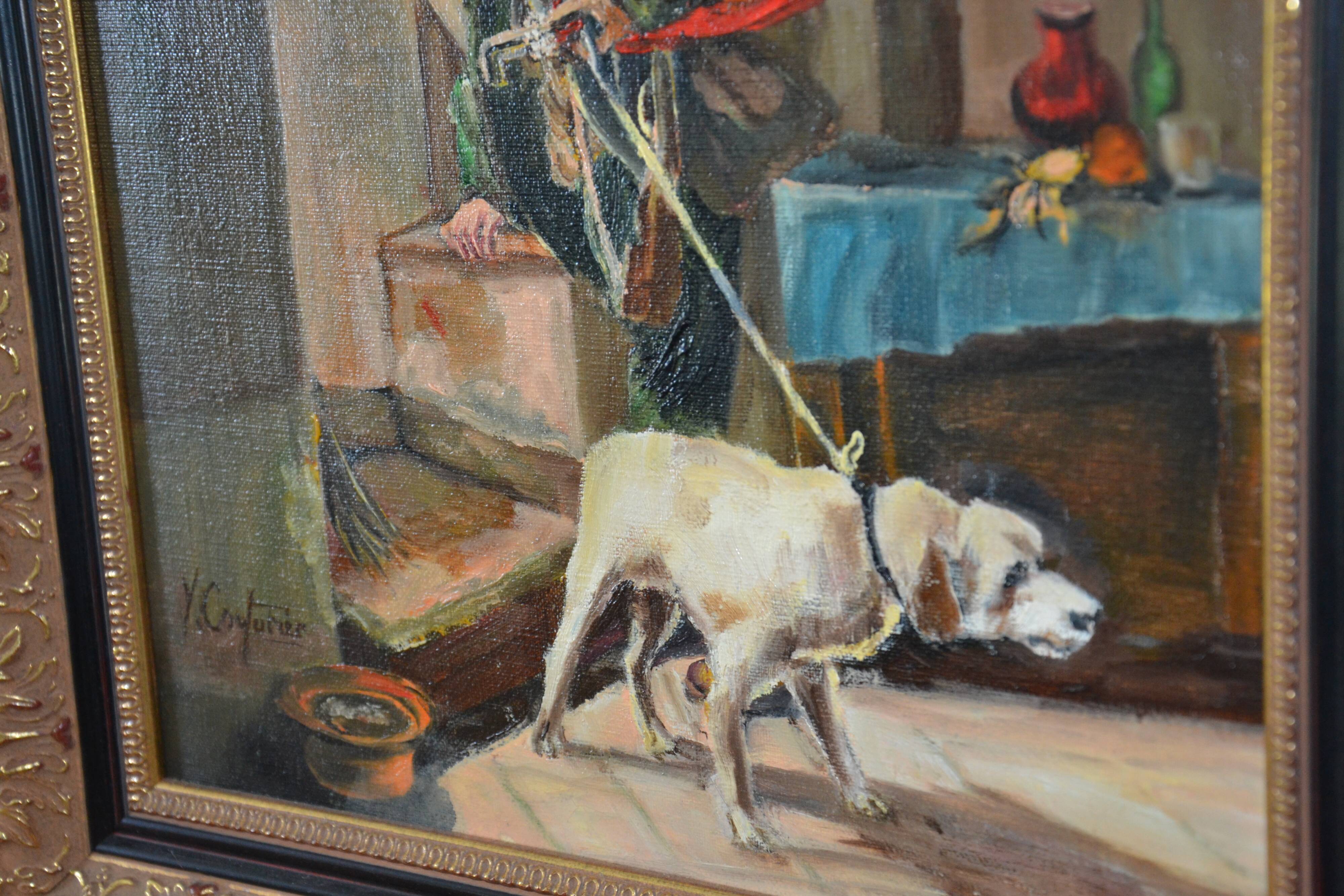 painting signed Couturier