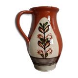 Pitcher vase signed Sitar glazed ceramic origin Romanian origin
