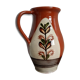 Pitcher vase signed Sitar glazed ceramic origin Romanian origin