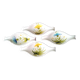 4 Ceramic Cups 60s Hand Decor