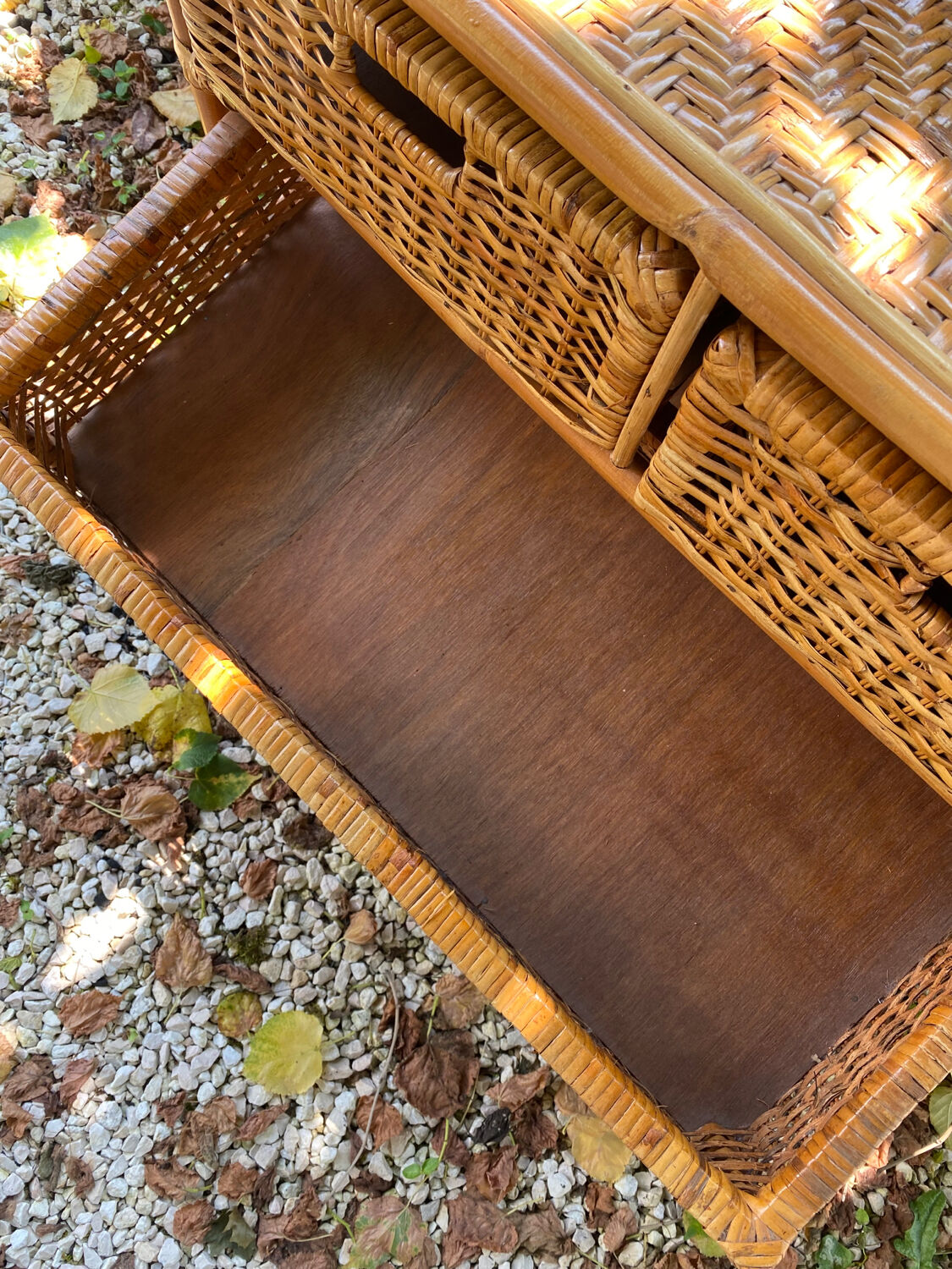 Rattan chest of drawers 4 drawers