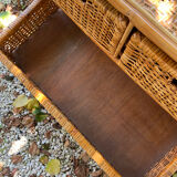Rattan chest of drawers 4 drawers