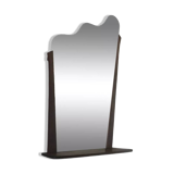 Danish teak wall mirror with shelf, 1960s