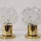Pair of Design Table or Wall Lamps by Preciosa, Kamenicky Senov, Czechoslovakia, 1960's.