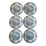 Set of 6 "Churchill" plates