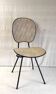 Vintage metal and leatherette chair - 1950s
