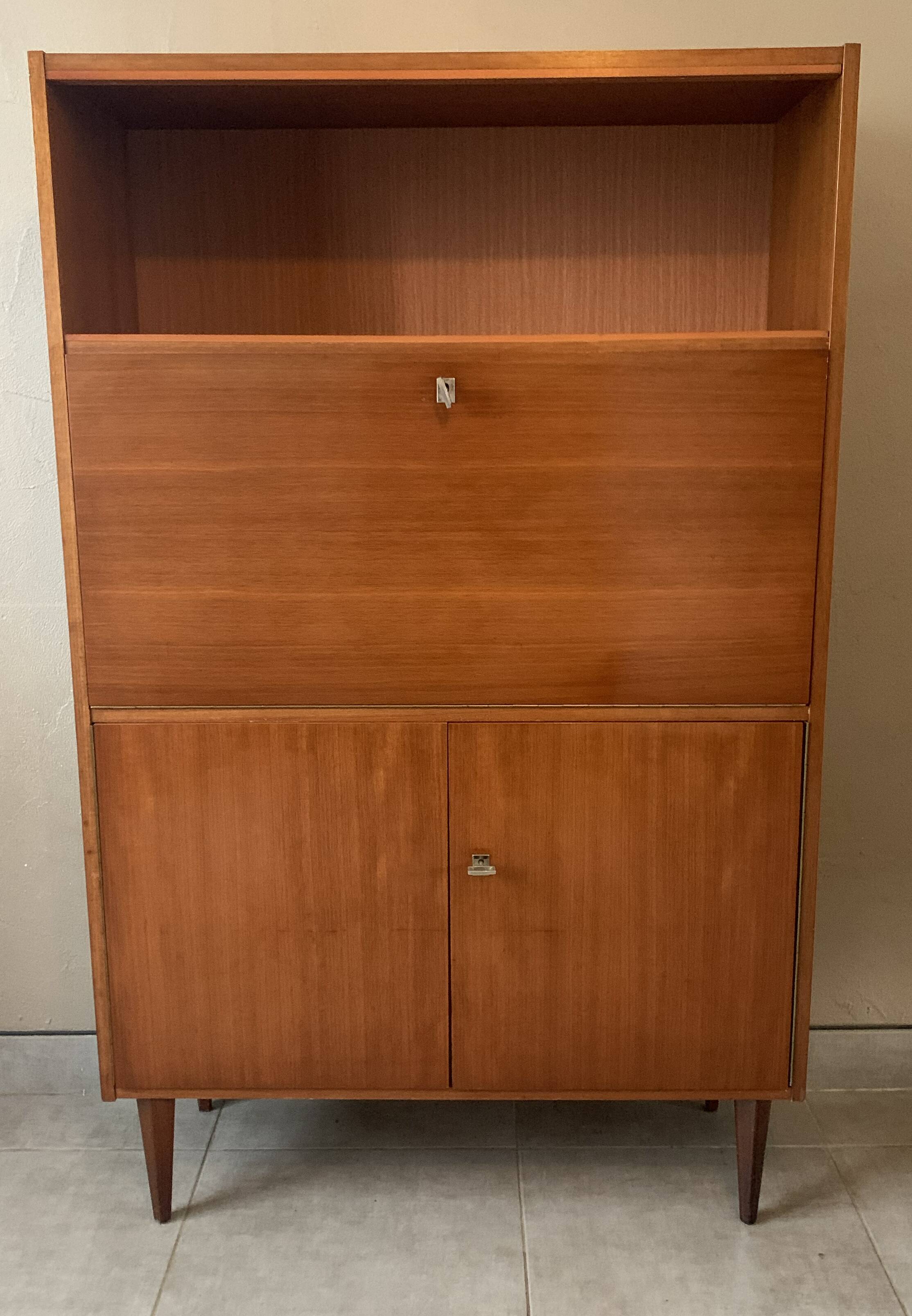 Scandinavian teak secretary, 1960s
