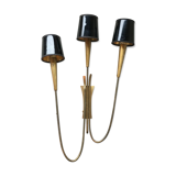 Brass wall sconce, 40s