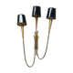 Brass wall sconce, 40s