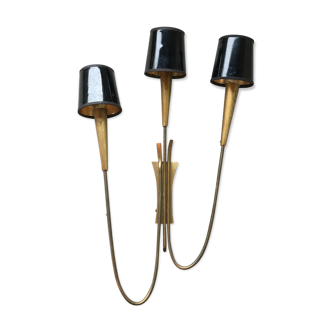 Brass wall sconce, 40s