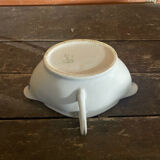 Double Sauce Boat Antique Gras & Maigre White Porcelain #D906