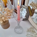 Vintage glass candle holder
