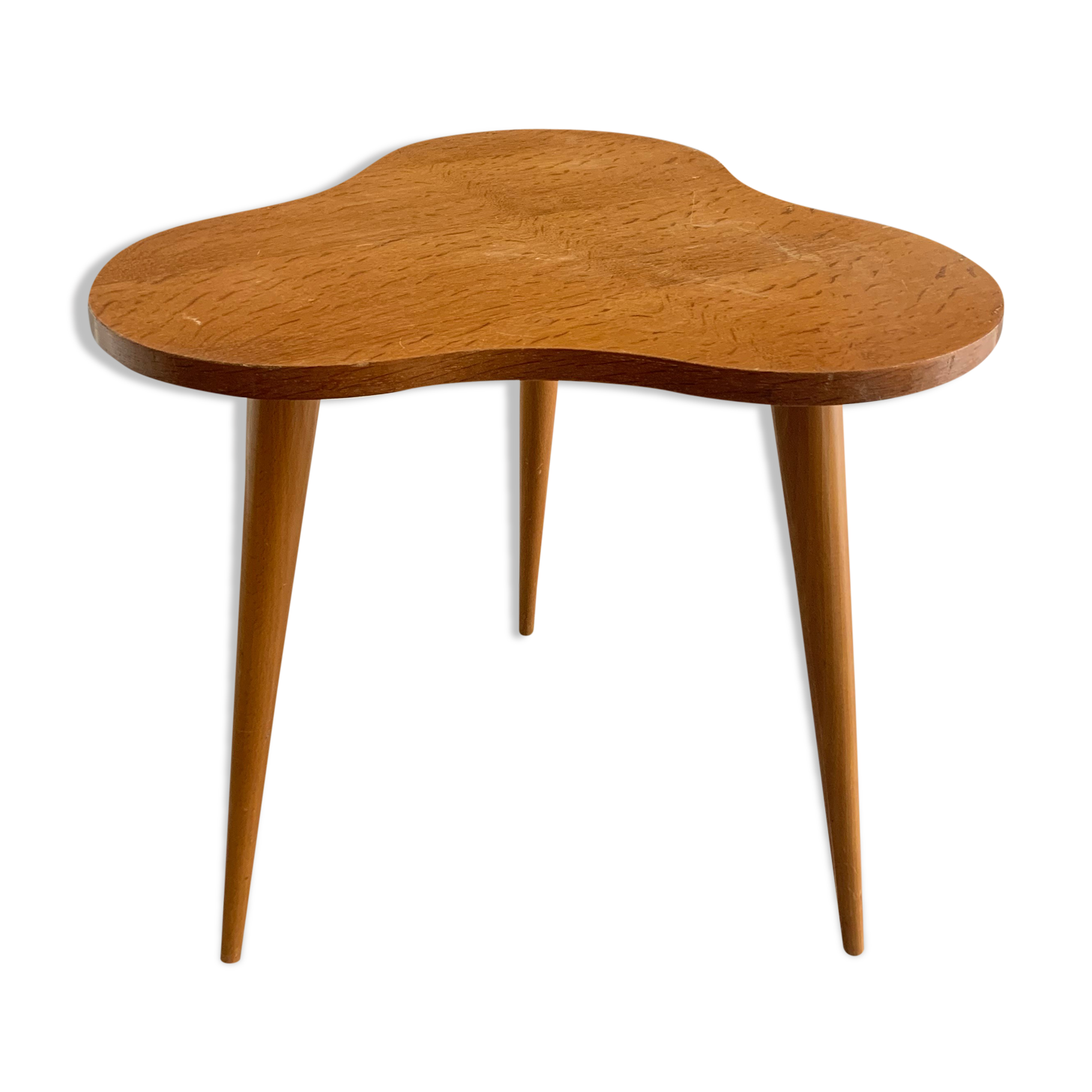 Vintage free-form tripod table