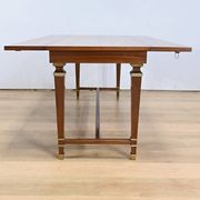 Important Shuttered Table in Sapelli Mahogany, Directoire style – 1970