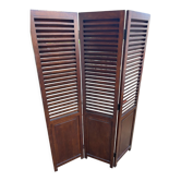Exotic wood screen colonial style