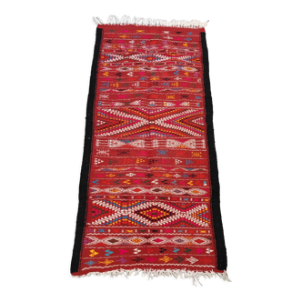 Multicolored Berber pattern rugs woven hands in natural wool