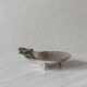 silver shell-shaped dish, shell-shaped pocket tray
