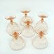6 Rosaline Luminarc Arcoroc champagne glasses - vintage 80s