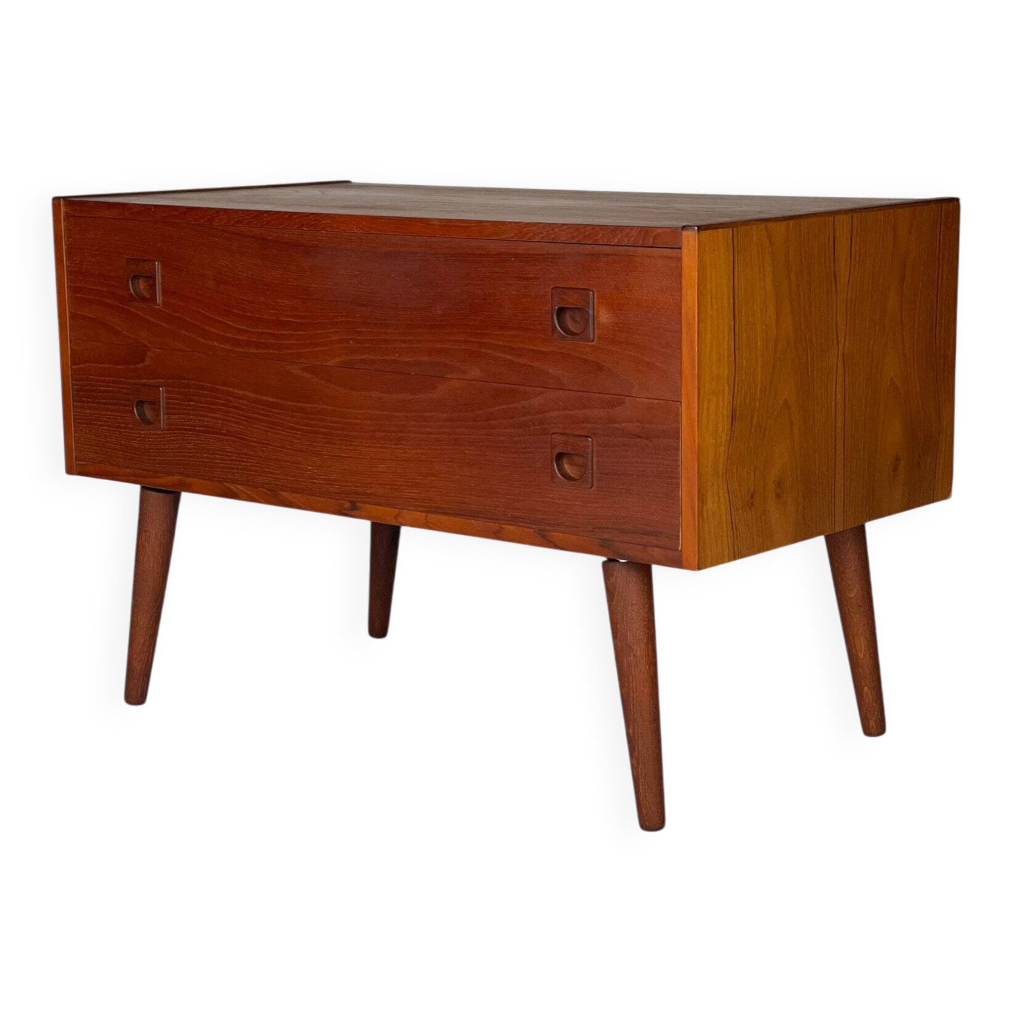 Scandinavian teak chest of drawers from the 1960s.
