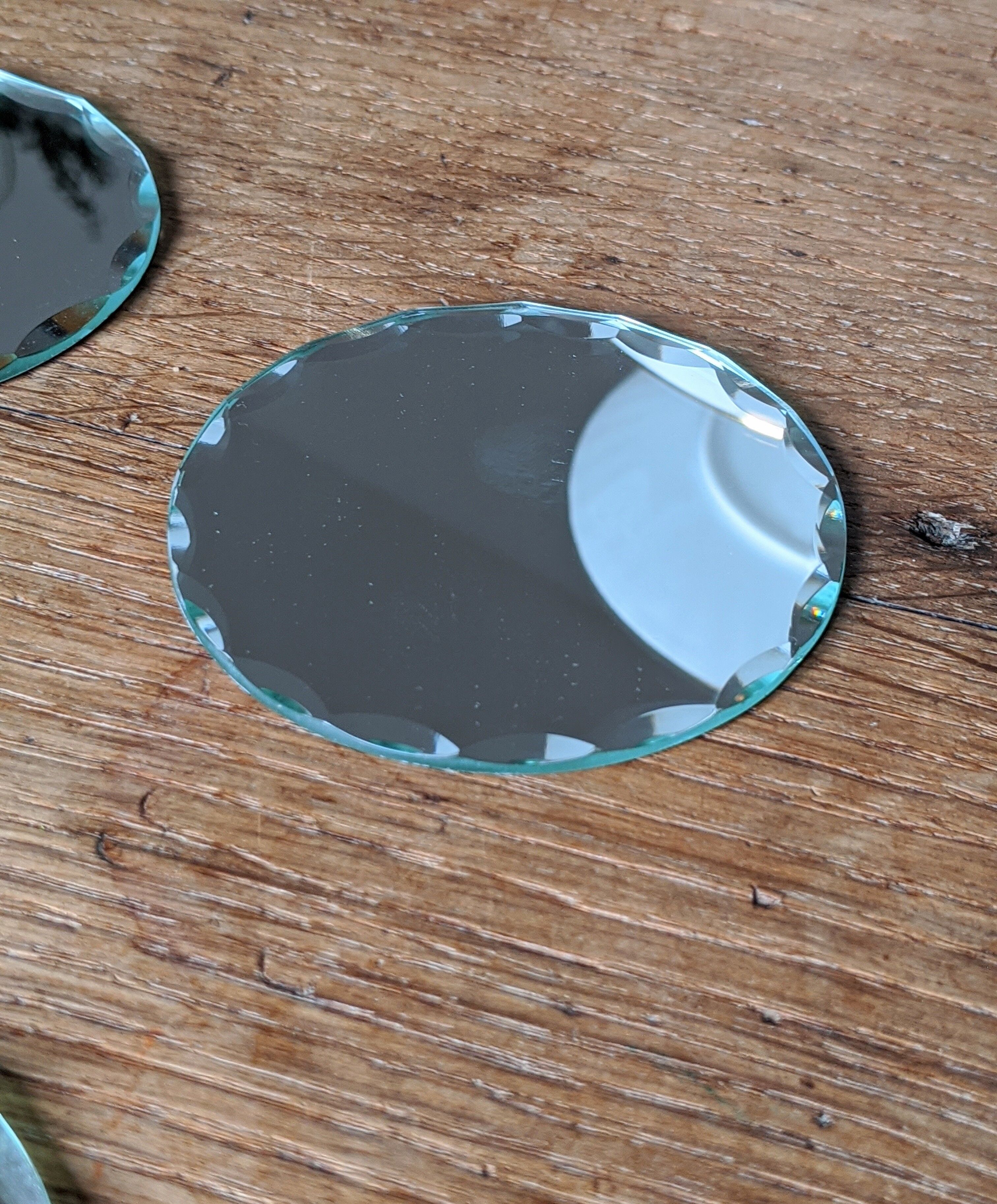 Under glasses and mirror bottle