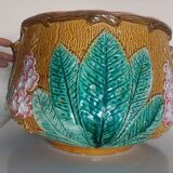 Large cache-pot or planter with chestnut flowers - Barbotine