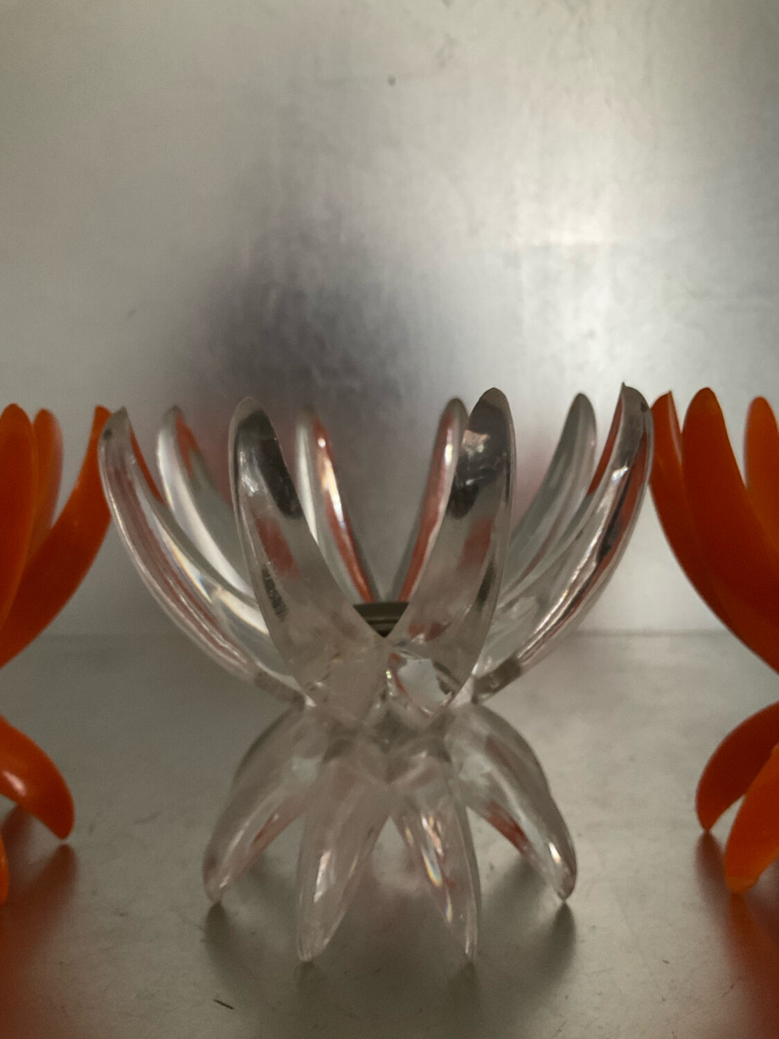 Friedel candle holder trio from the 1960s.