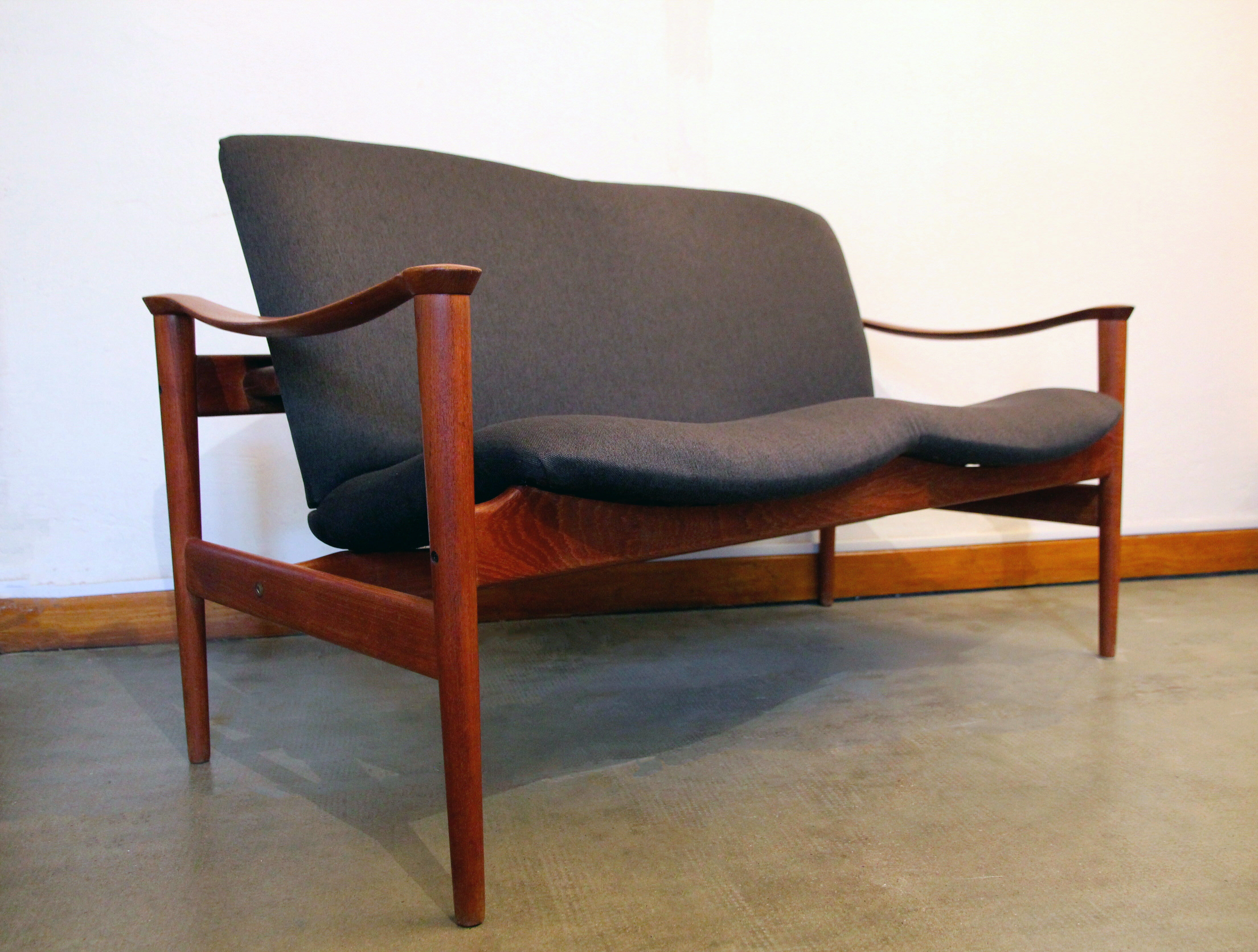 Sofa Loveseat 711 by Fredrik Kayser for Vatne Lenestolfabrikk, 1960