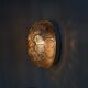 Wall light ceiling light gold glass amber 1970 1980 artichoke