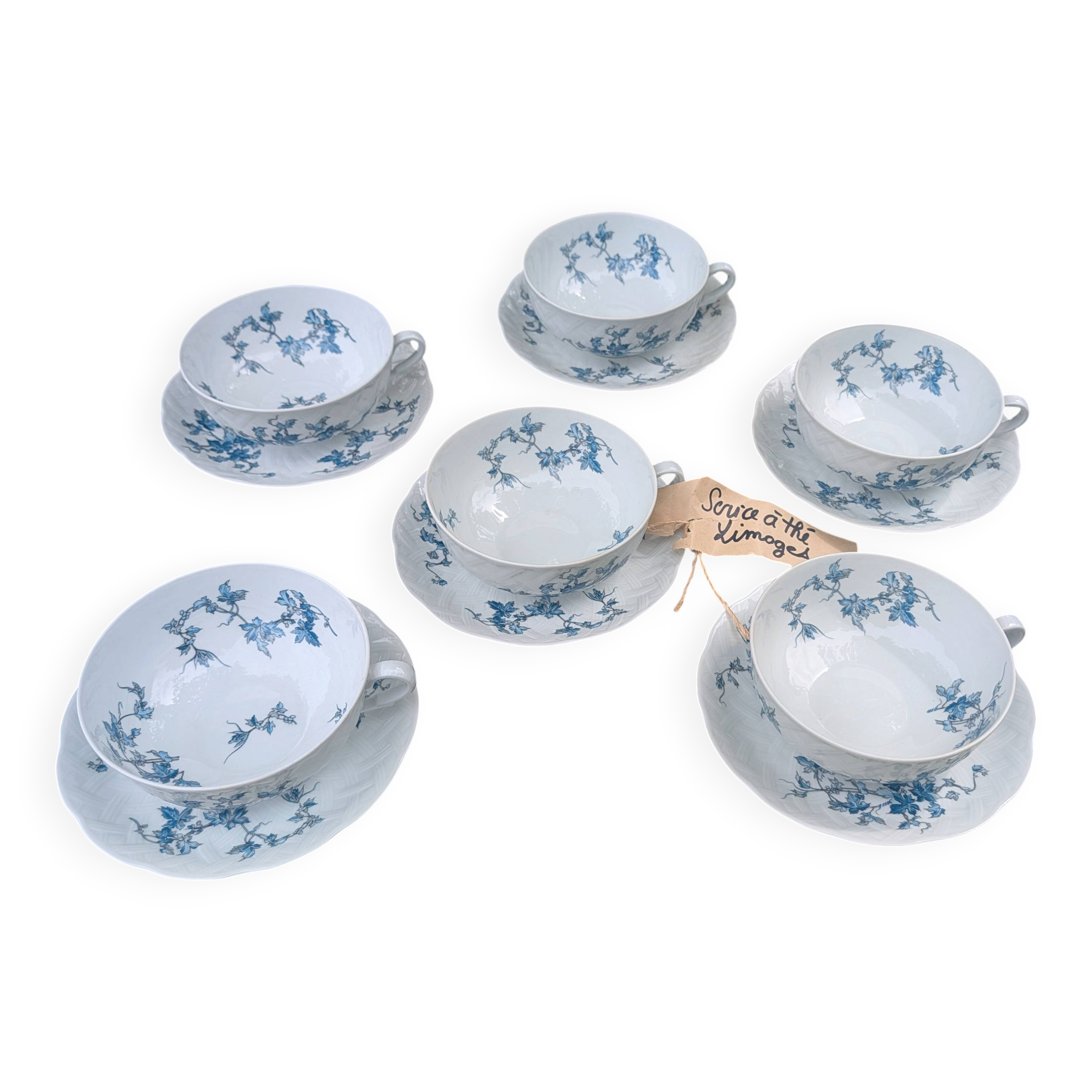 Service à thé Limoges Bernardaud Saint-Saëns