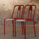 Pair of Tolix T4 guinguette chairs