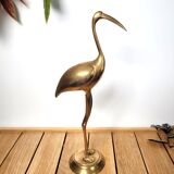 Golden brass blue heron