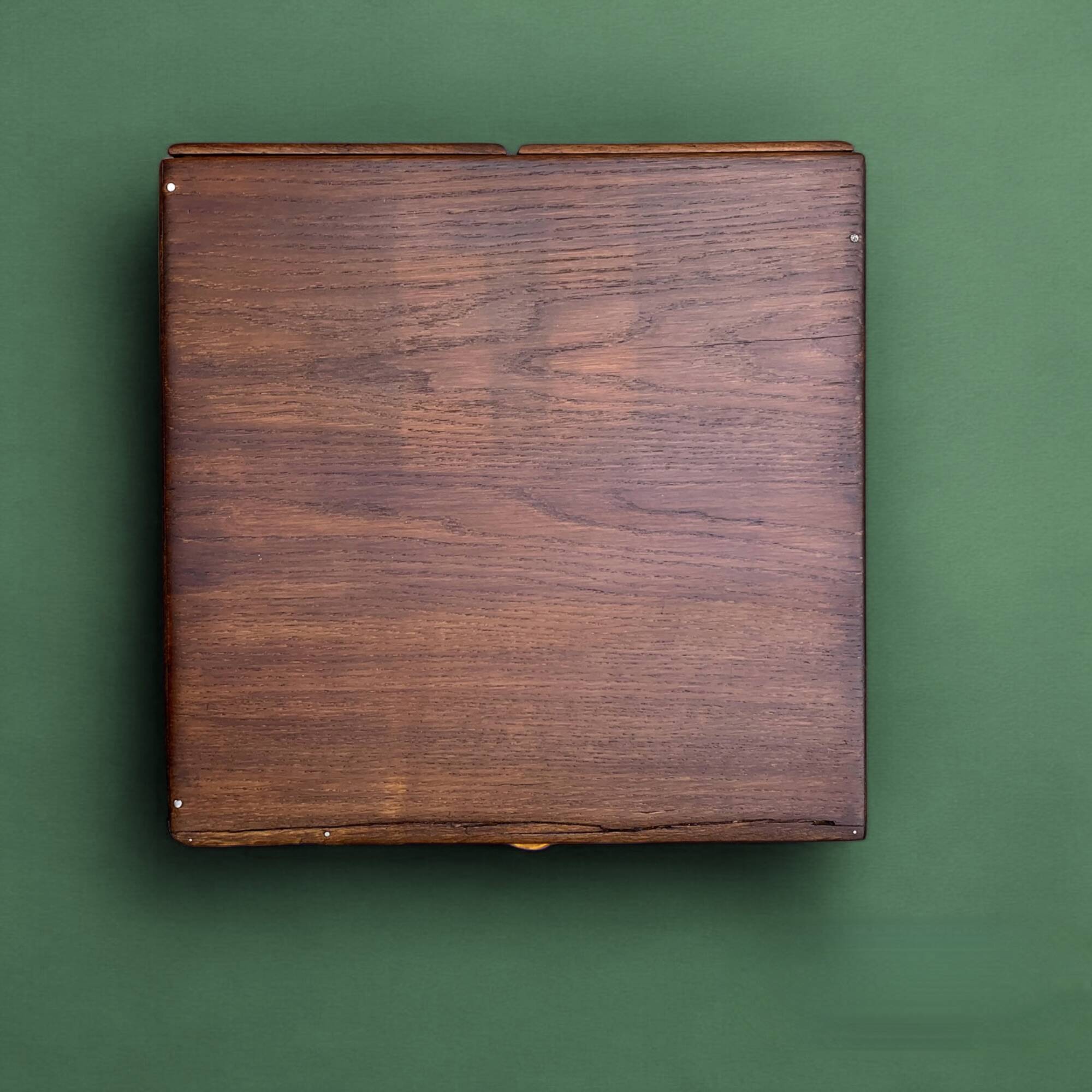 Old wooden desk cabinet - 4 drawers