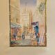 Watercolor old framed XlX, orientalist, signed louis lartigau