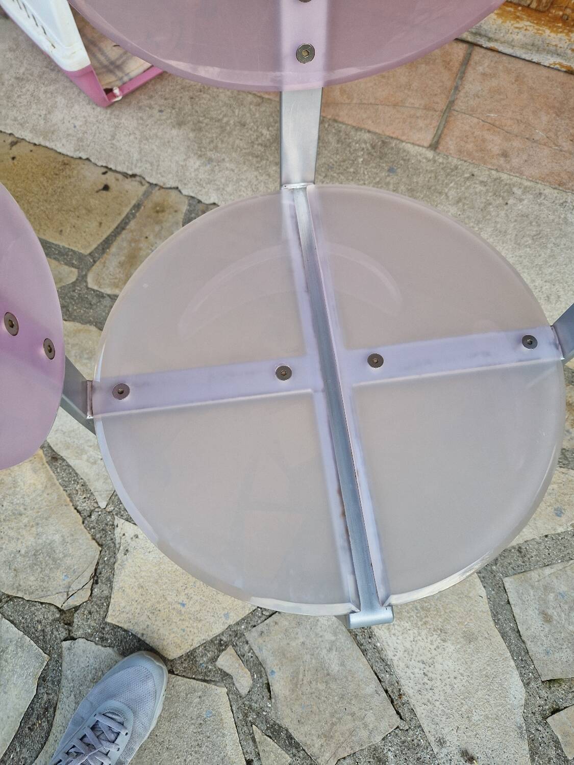 Chaises en plexiglas Piretti vintage