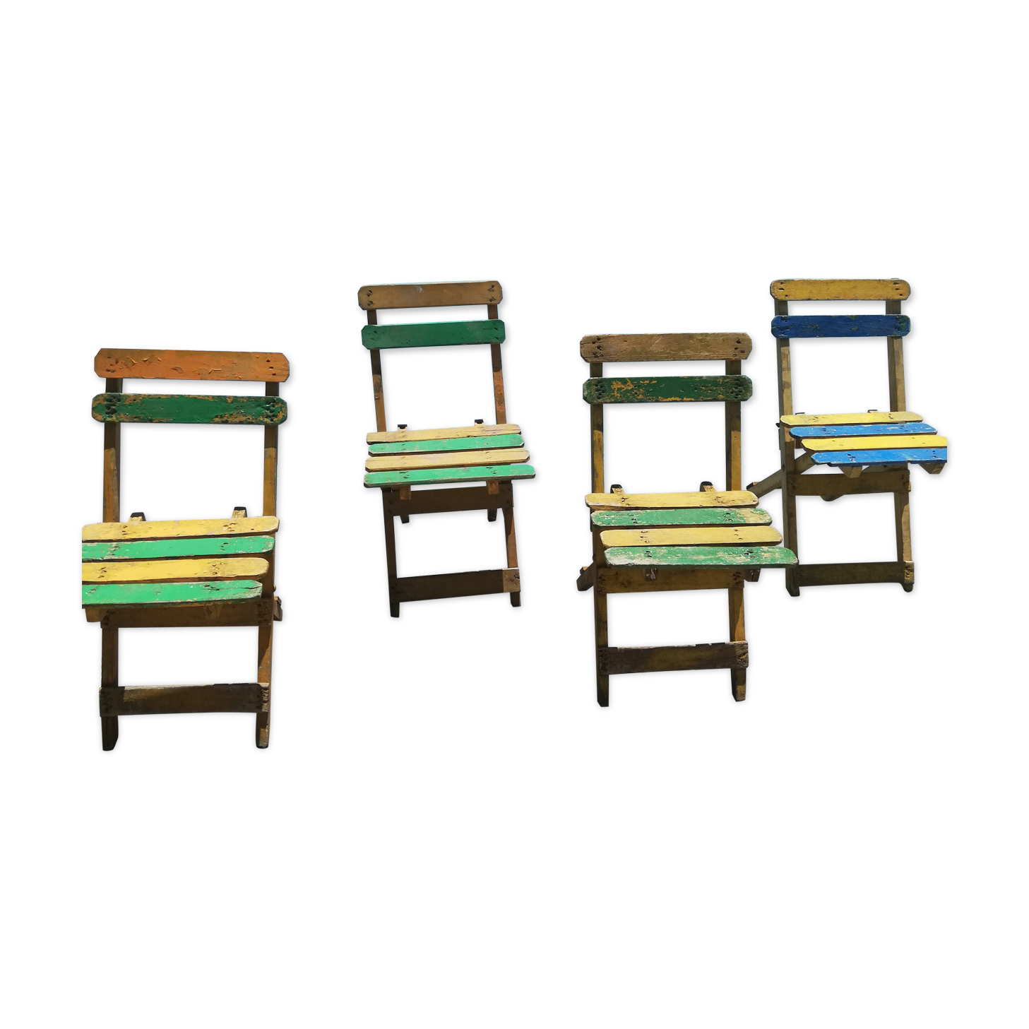 4 vintage outdoor chairs