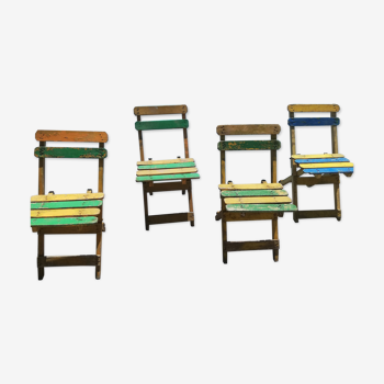 4 vintage outdoor chairs