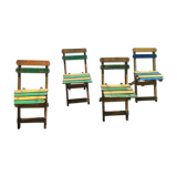 4 vintage outdoor chairs