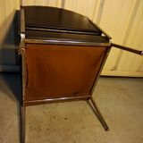 Driver skaï black armchair
