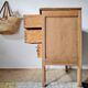 Petite commode 3 tiroirs bois brut- finition bois brut - 81 cm