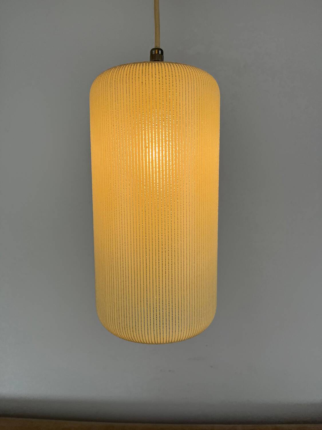 Opaline pendant light from the 1950s.