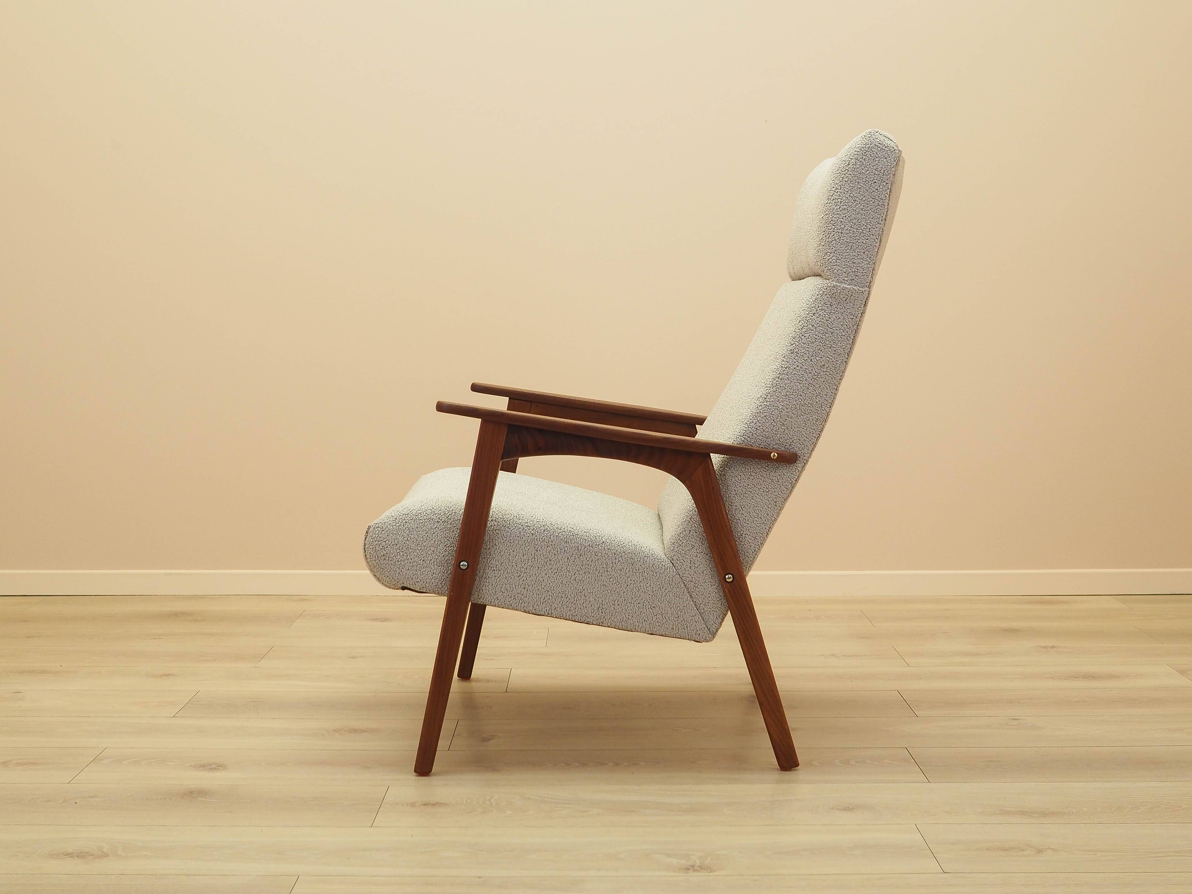 Fauteuil en teck, design danois, années 1970, fabriqué au Danemark
