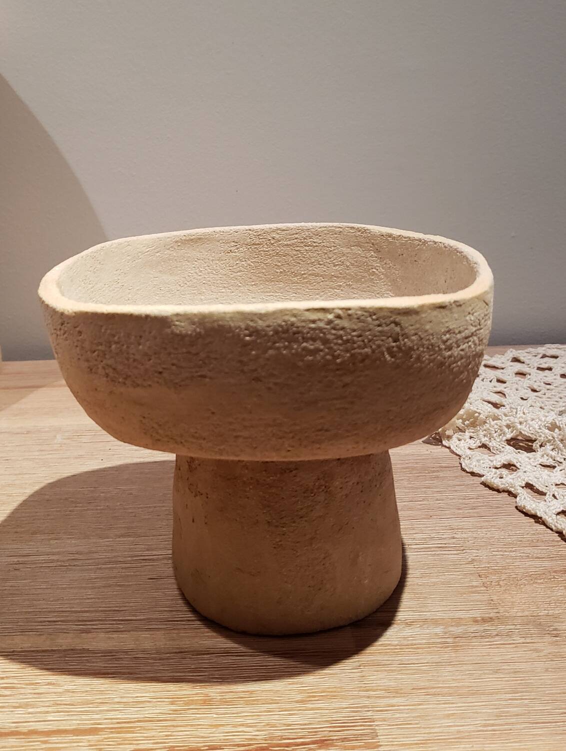 Chamotte stoneware cup