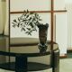 Draped glass vase