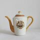Cafetière ou théière "oeillets" creil et montereau xixe