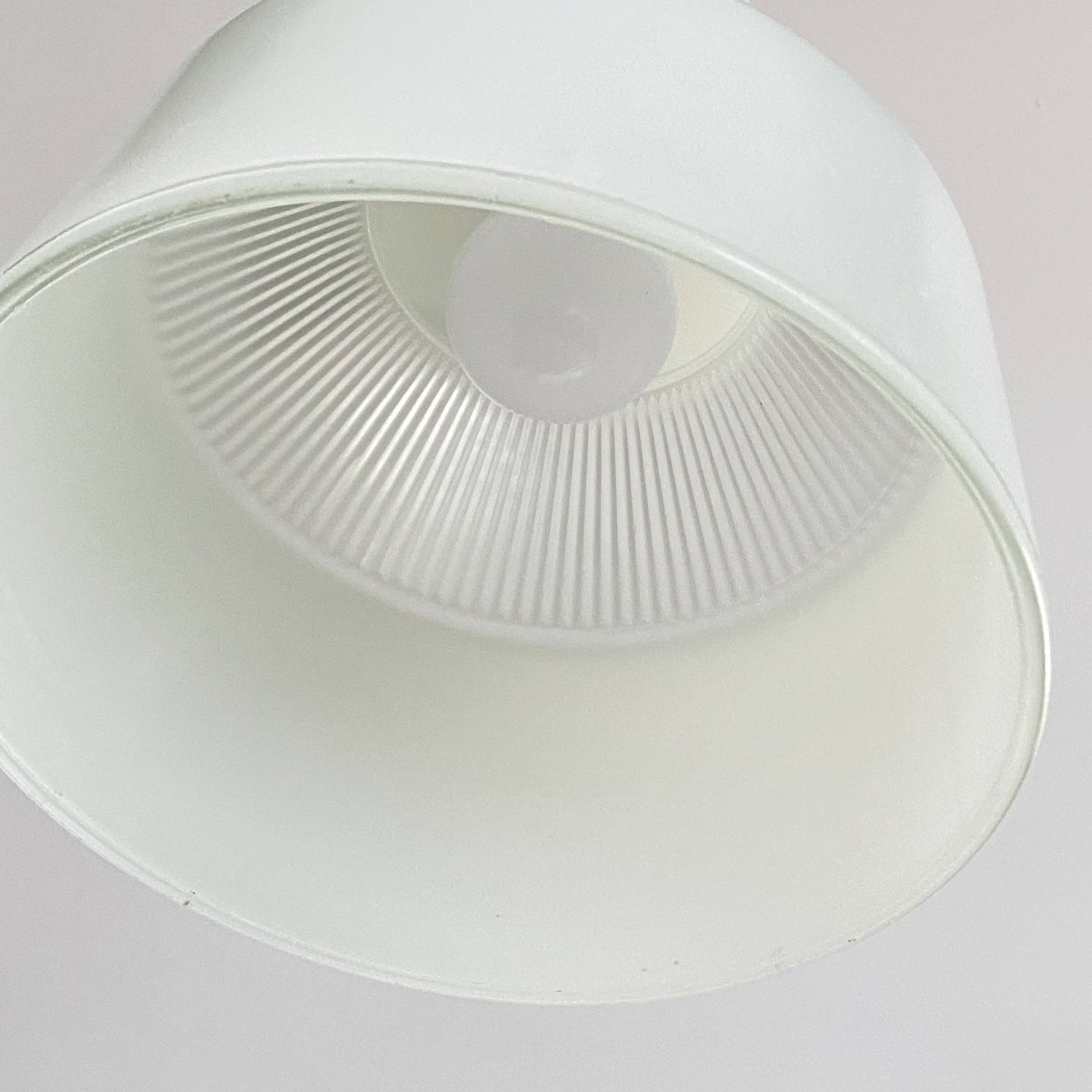 Antique holophane pendant light 1950 industrial decoration LAMP-7460