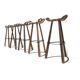 5x Vintage Spanish Brutalist 'Marbella' stool by Confonorm from the 70s
