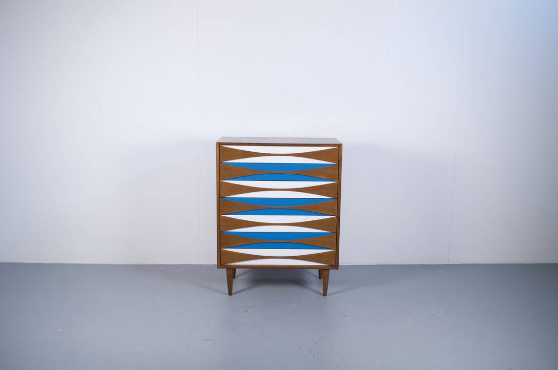 Teak chest of drawers by Niels Clausen, 1960s, Niels Clausen Furniture Odense