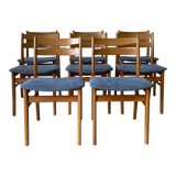 Ensemble de chaises vintage danoises